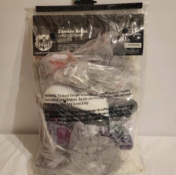 Spirit Halloween Zombie Bride Child size L 12-14 Brand New - Picture 3 of 3